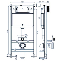 Instalare pentru vas WC Nomi Standard 009D Thumb