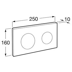 Кнопка смыва Roca PL10 A890089002 (Matte Chrome) Thumb