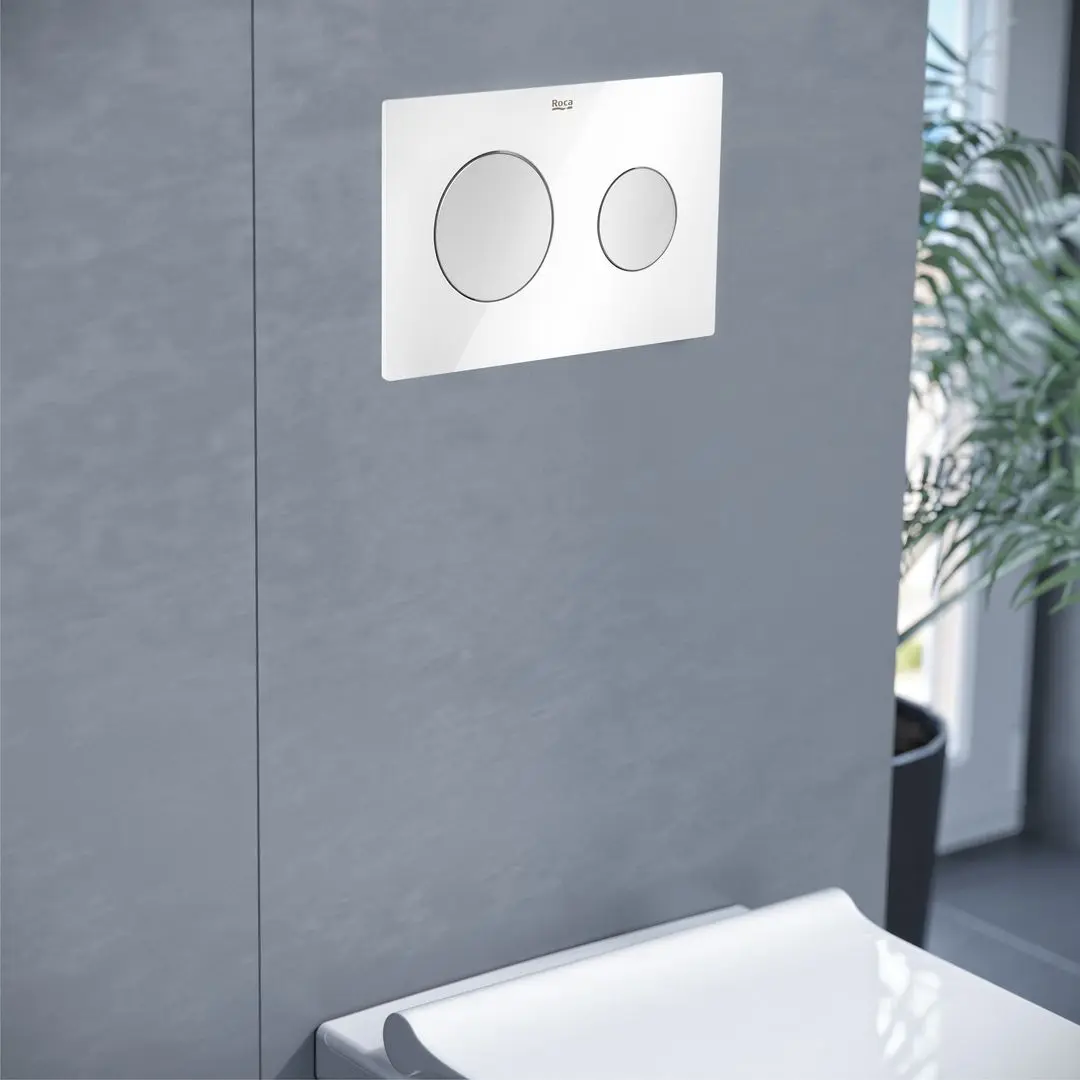 Кнопка смыва Roca PL10 A890089005 (White/Matte Chrome)
