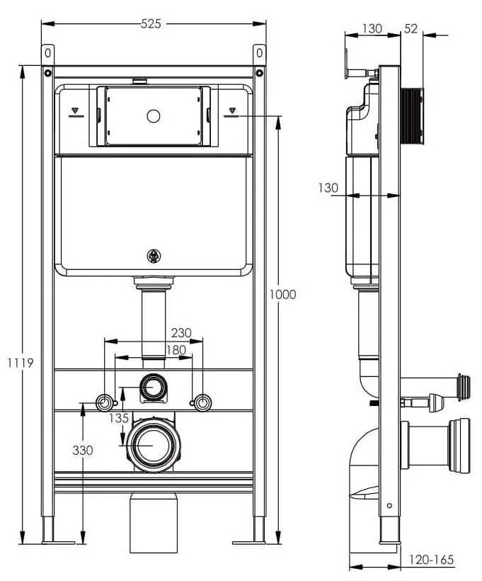 Instalare pentru vas WC 3in1 Volle Master Evo 212010
