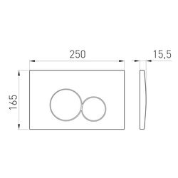 Кнопка смыва Volle Viso Evo 222124 (White) Thumb