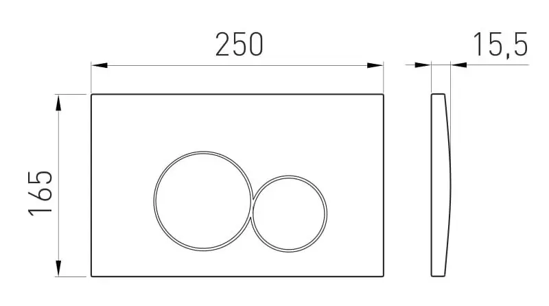 Кнопка смыва Volle Viso Evo 222124 (White)