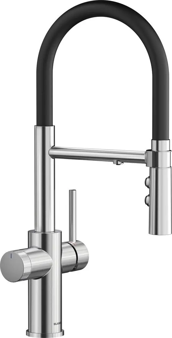 Baterie pentru chiuveta Blanco Catris-S Flexo Filter 526706 (Inox/Black)