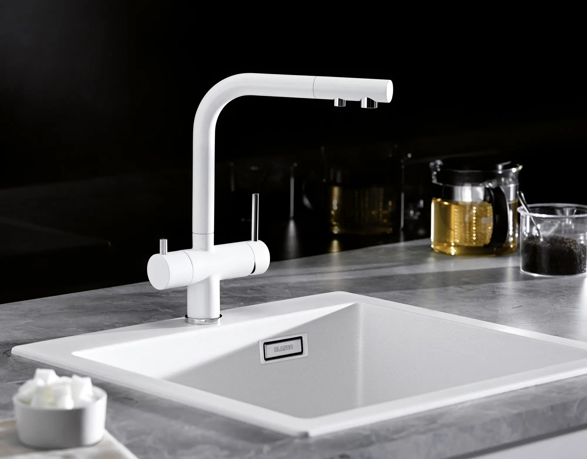 Смеситель для мойки Blanco Fontas II 526943 (White) - 2