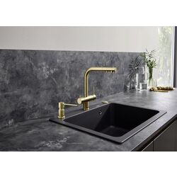 Baterie pentru chiuveta Blanco Fontas II Filter 526692 (Satin Gold) Thumb