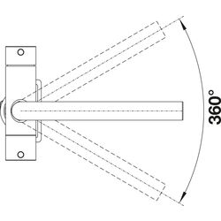Baterie pentru chiuveta Blanco Fontas II Filter 527736 (Satin Dark Steel) Thumb