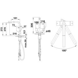 Смеситель для мойки Blanco Fontas-S II 526672 (Matte Black) Thumb