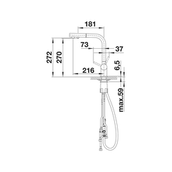 Смеситель для мойки Blanco Fontas-S II (Satin Dark Steel) Thumb