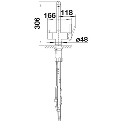 Смеситель для мойки Blanco Fontas-S II (Satin Dark Steel) Thumb