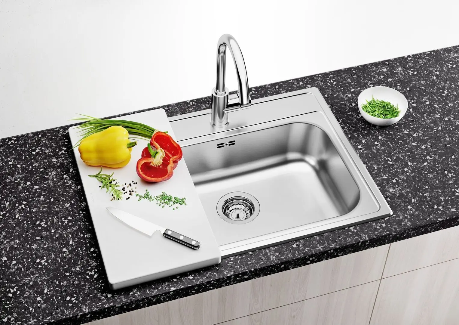 Baterie pentru chiuveta Blanco Mida 517742 (Chrome)