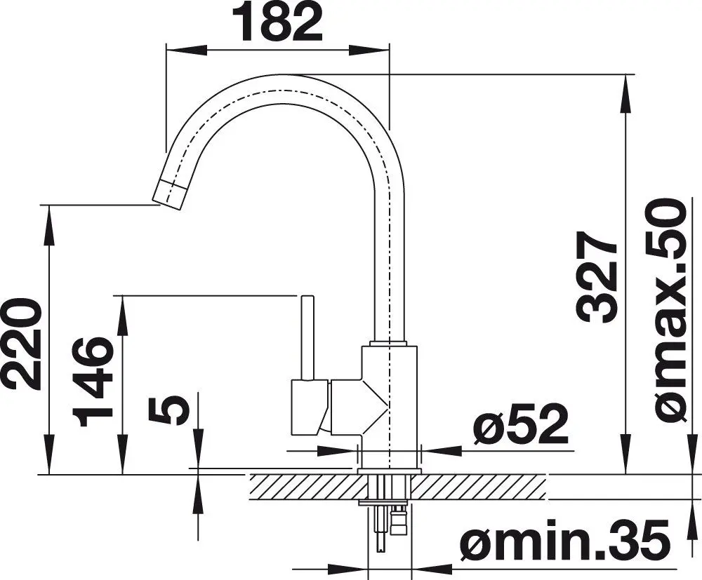 Baterie pentru chiuveta Blanco Mida 526649 (Black)