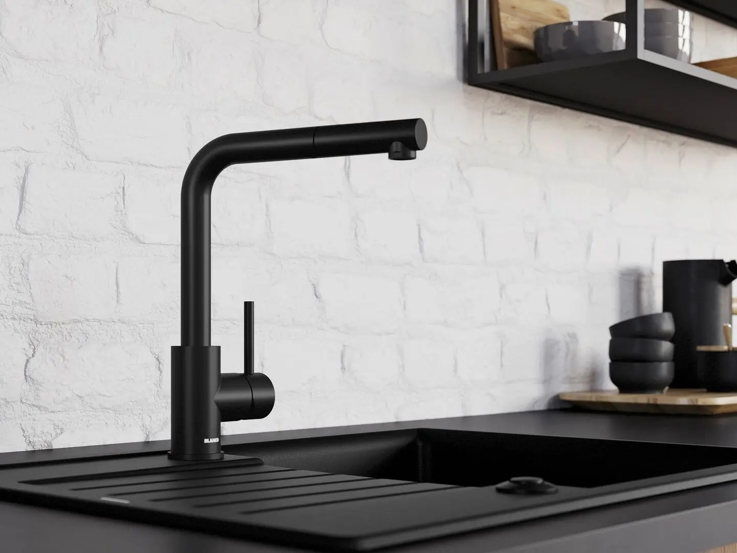 Baterie pentru chiuveta Blanco Mila 526657 (Black Matt)