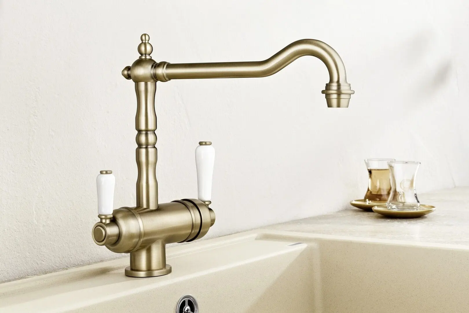 Baterie pentru chiuveta Blanco Sora 520835 (Brass) - 4