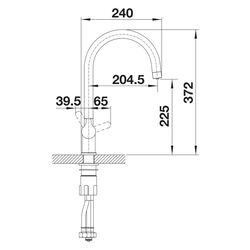 Baterie pentru chiuveta Blanco Trima 526273 (Black) Thumb