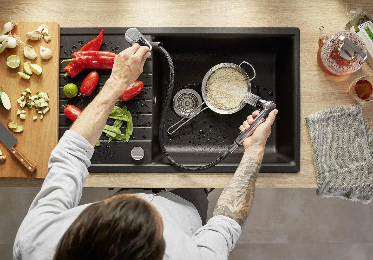 Смеситель для мойки Blanco Wega-S II 526422 (Jasmine)