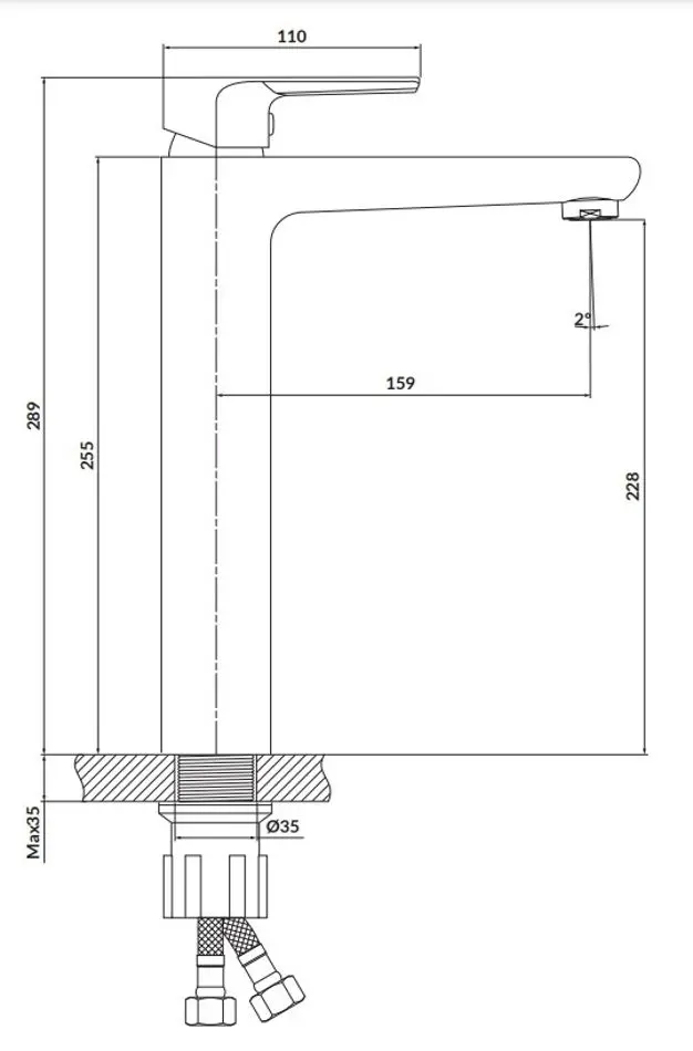 Baterie pentru lavoar Cersanit Suaro S951-238 (Chrome) - 8