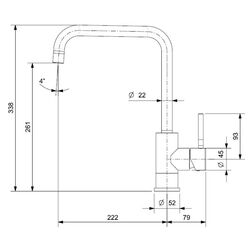 Baterie pentru chiuveta Reginox Crystal R30523 (Copper) Thumb