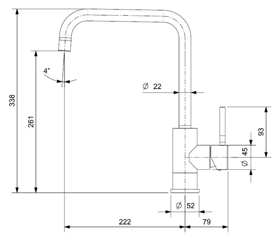 Baterie pentru chiuveta Reginox Crystal R30523 (Copper)