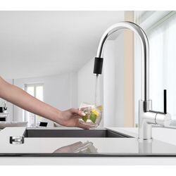 Baterie pentru chiuveta Deante Aster BCA 064M (Chrome/Black) Thumb