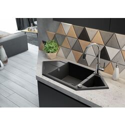 Baterie pentru chiuveta Deante Aster BCA 064M (Chrome/Black) Thumb