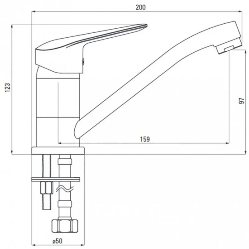 Смеситель для мойки Deante Boro BMO 026M (Chrome) - 2