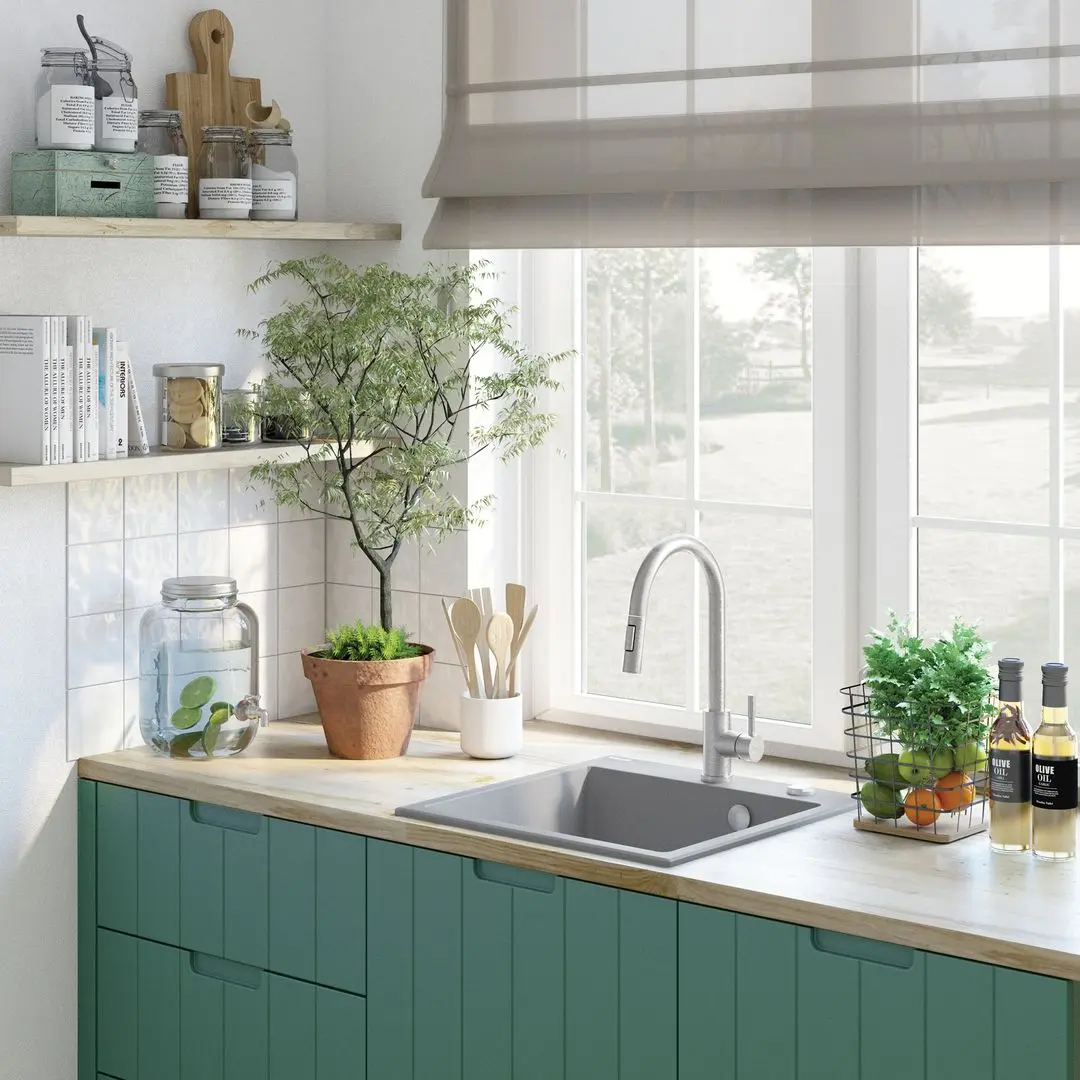 Baterie pentru chiuveta Deante Lima BBM F72M (Inox) - 3