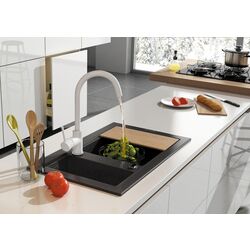 Смеситель для мойки Deante Milin BEU W62M (White) Thumb