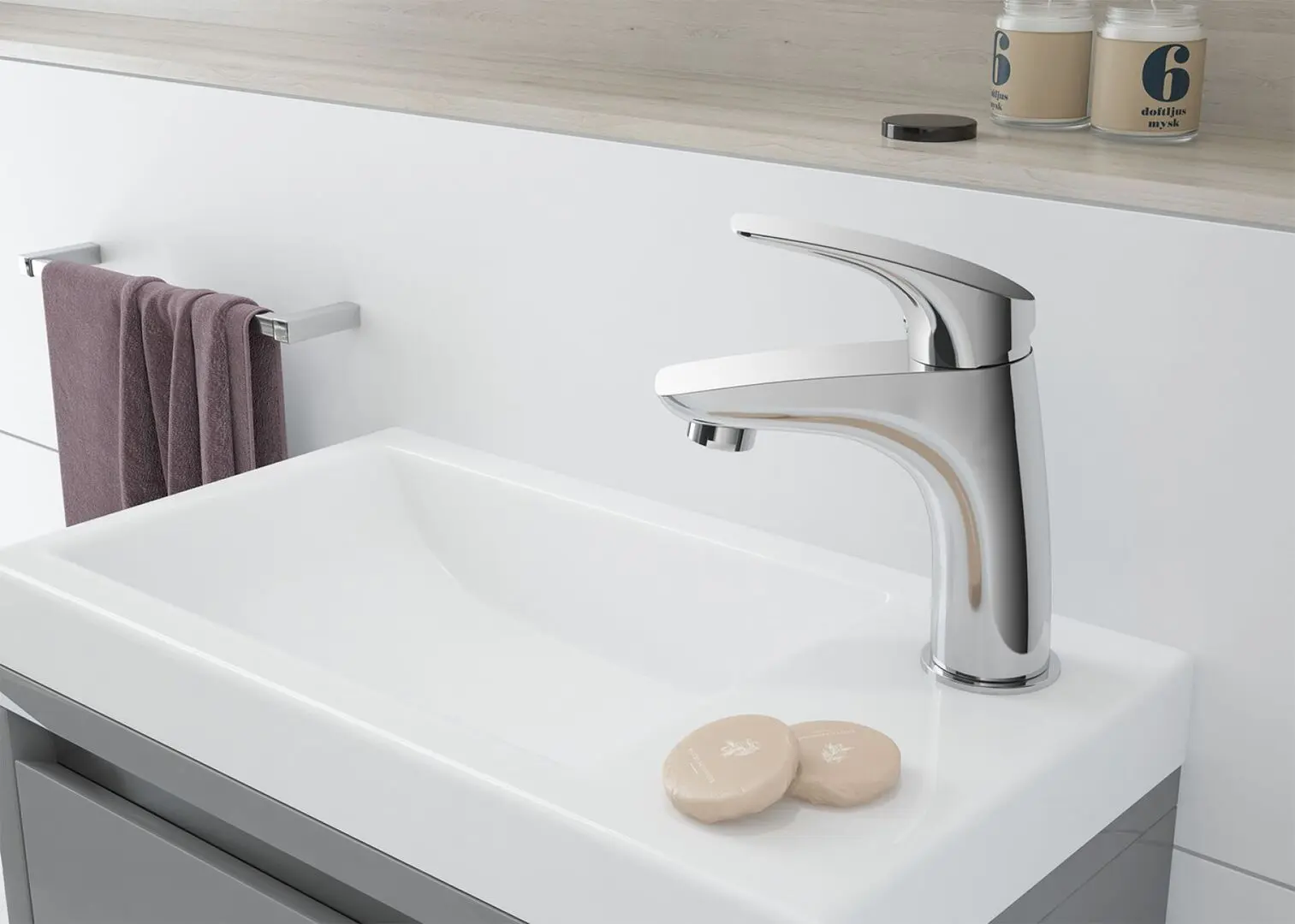 Смеситель для умывальника Deante Cynia BCY 020M (Chrome) - 2