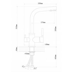 Baterie pentru chiuveta Dr.Gans Accent (White) Thumb