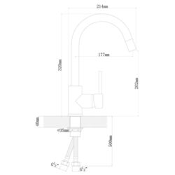 Baterie pentru chiuveta Dr.Gans Solo (Terracotta) Thumb