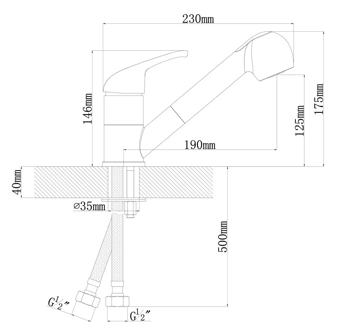 Baterie pentru chiuveta Dr.Gans Sonata (White/Chrome)