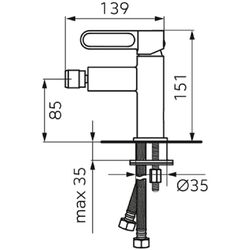 Baterie pentru bideu F-Design Zaffiro FD1-ZFR-6-22 (Black) Thumb