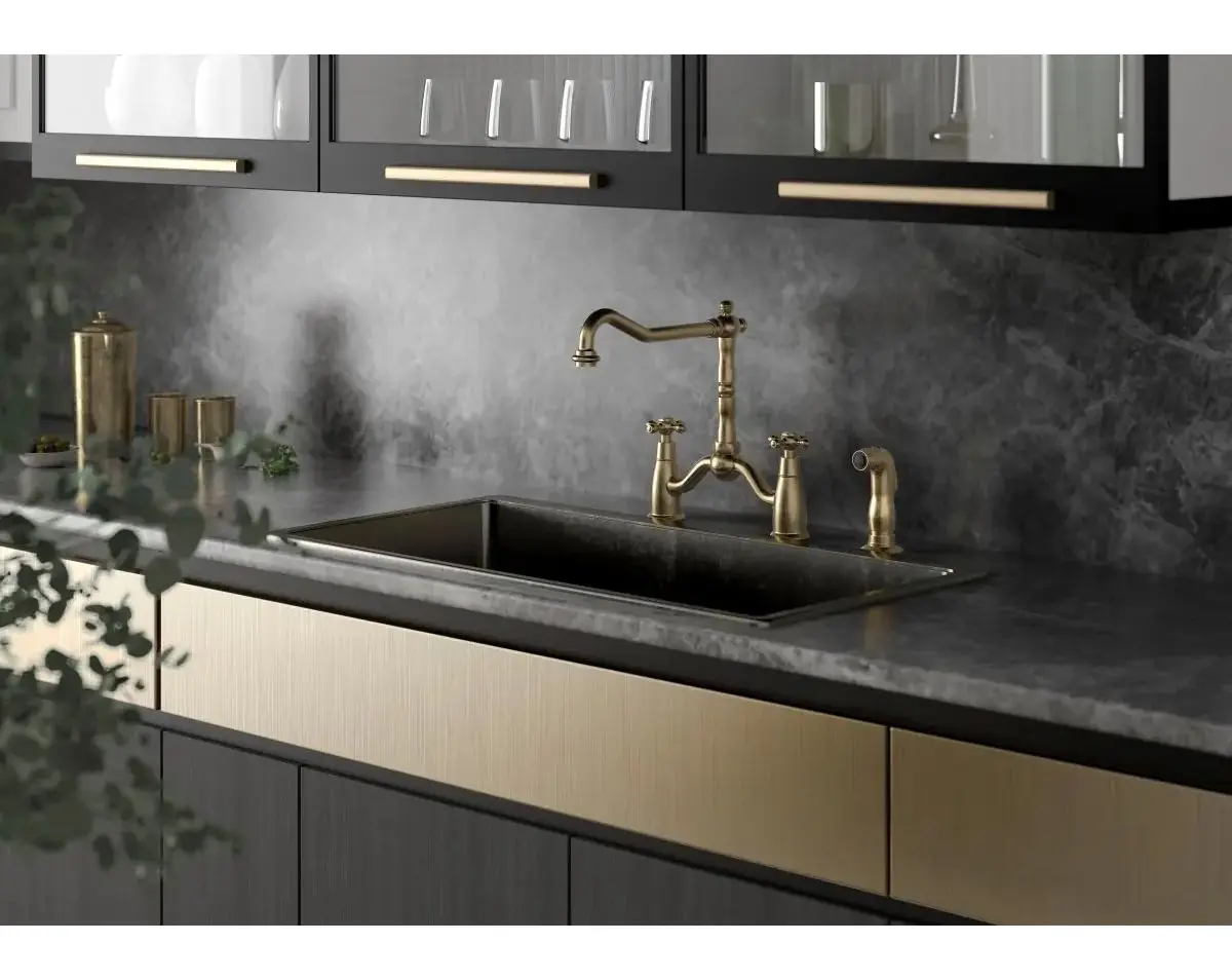 Baterie pentru chiuveta F-Design Lacrima Bronz FD1-LRA-8-66 (Bronze)