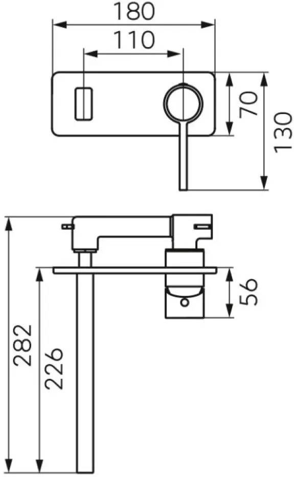 Смеситель для умывальника F-Design FD1-ZFR-3PA-25 (Black/Gold)