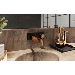 Смеситель для умывальника F-Design FD1-ZFR-3PA-25 (Black/Gold) Thumb