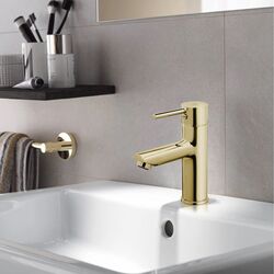 Смеситель для умывальника F-Design Flusso Gold FD1-FLS-2-55 (Golden) Thumb