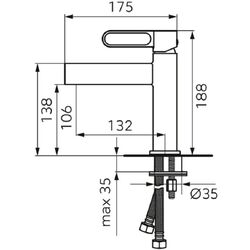 Смеситель для умывальника F-Design Zaffiro FD1-ZFR-2-22 (Black) Thumb