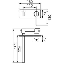 Смеситель для умывальника F-Design Zaffiro FD1-ZFR-3PA-22 (Black) Thumb