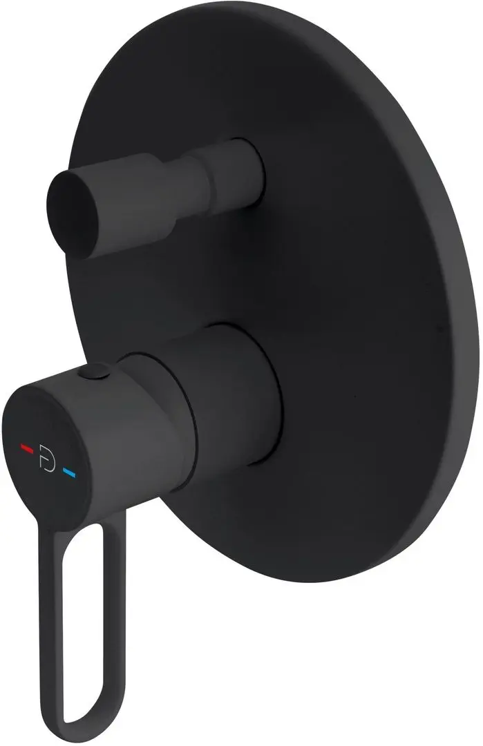 Смеситель для ванны и душа F-Design Zaffiro FD1-ZFR-7P-22 (Black)