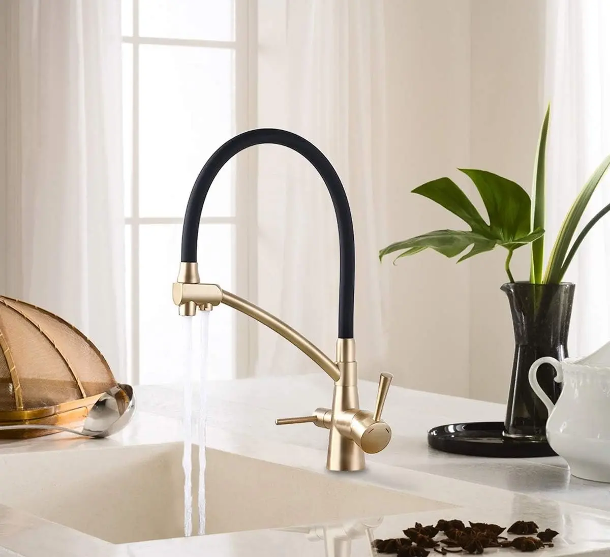 Baterie pentru chiuveta Fabiano 30 FB K (Gold)