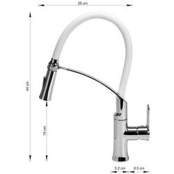 Baterie pentru chiuveta Fala 75676 (Inox/White) Thumb