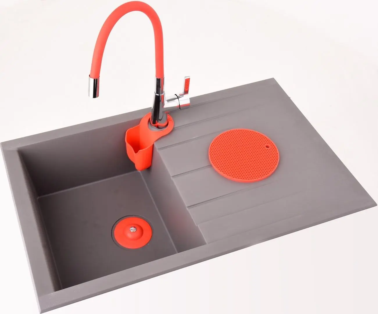 Baterie pentru chiuveta Fala Flexible 75707 (Red) - 8