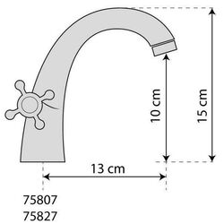 Baterie pentru lavoar Fala Retro Black 1 75807 (Black) Thumb