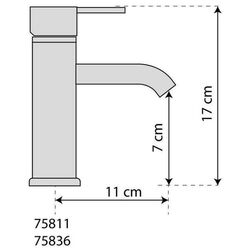 Смеситель для умывальника Fala Retro Black 2 75811 (Black) Thumb