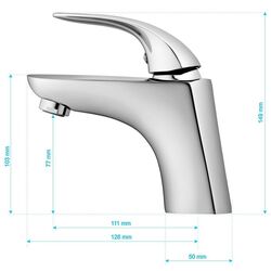 Baterie pentru lavoar Fala Tarragona (Chrome) Thumb