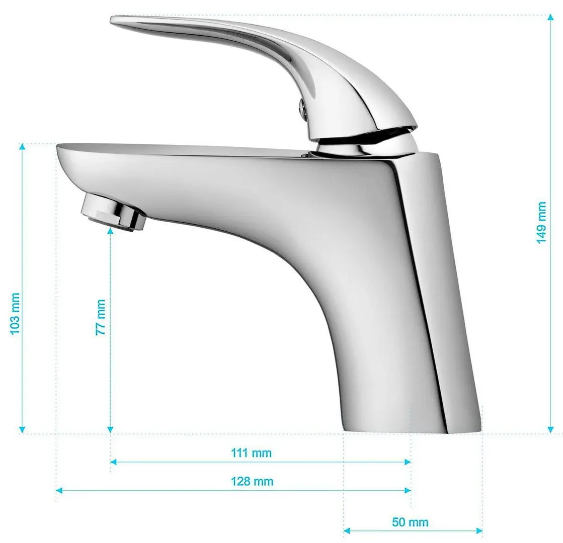 Baterie pentru lavoar Fala Tarragona (Chrome) - 6