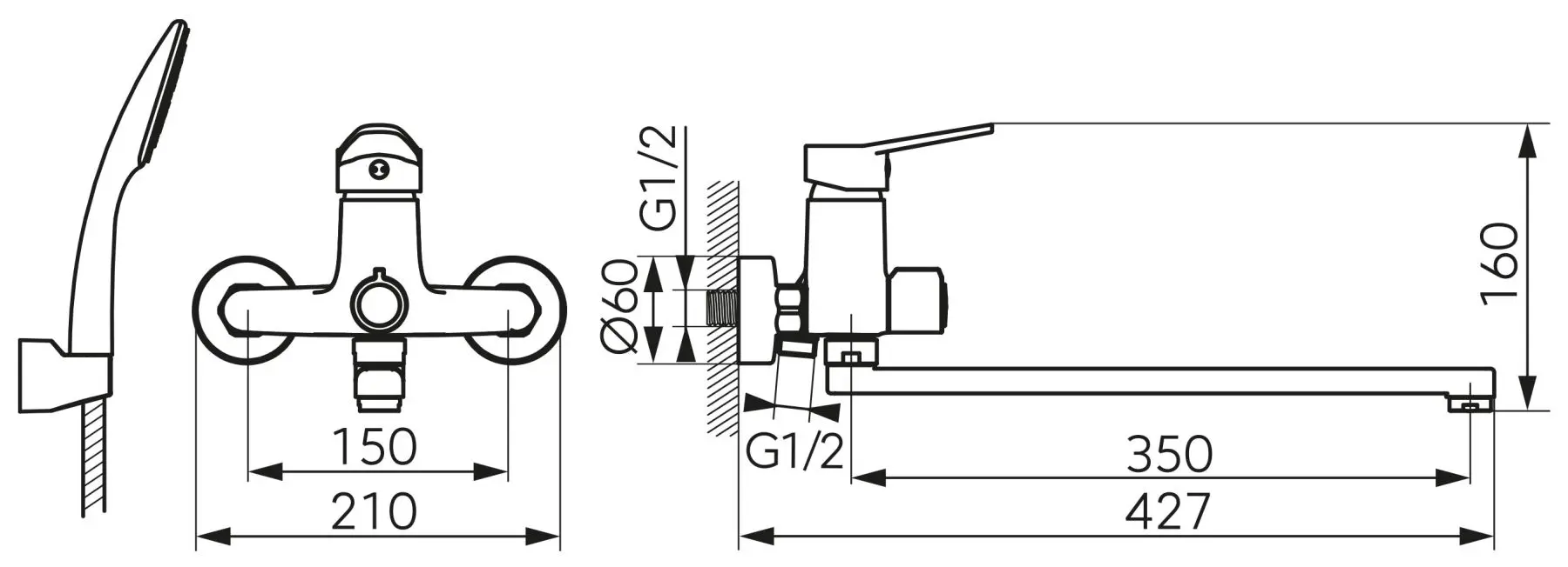 Set de dus Ferro Isso BIS55A (Chrome) - 2