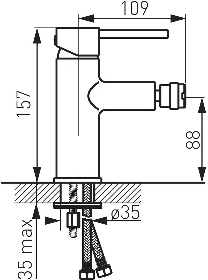 Смеситель для биде Ferro Fiesta BFI6 (Chrome)
