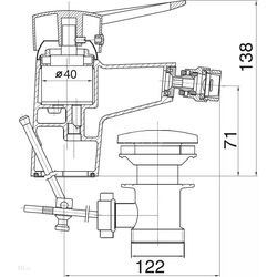 Baterie pentru chiuveta Ferro Napoli BRN6 (Chrome) Thumb