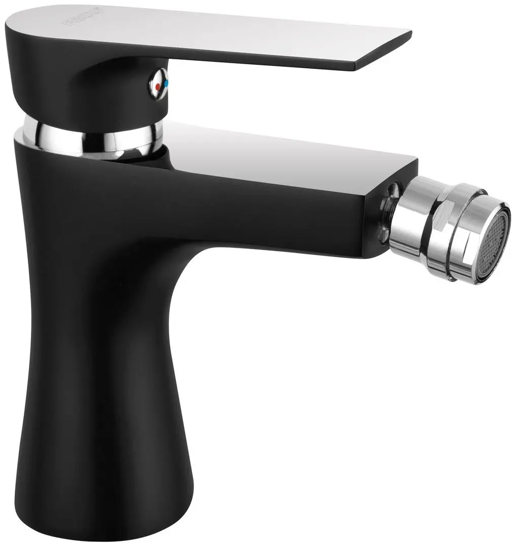 Baterie pentru bideu Ferro Algeo Square BAQ6BLC (Black/Chrome)